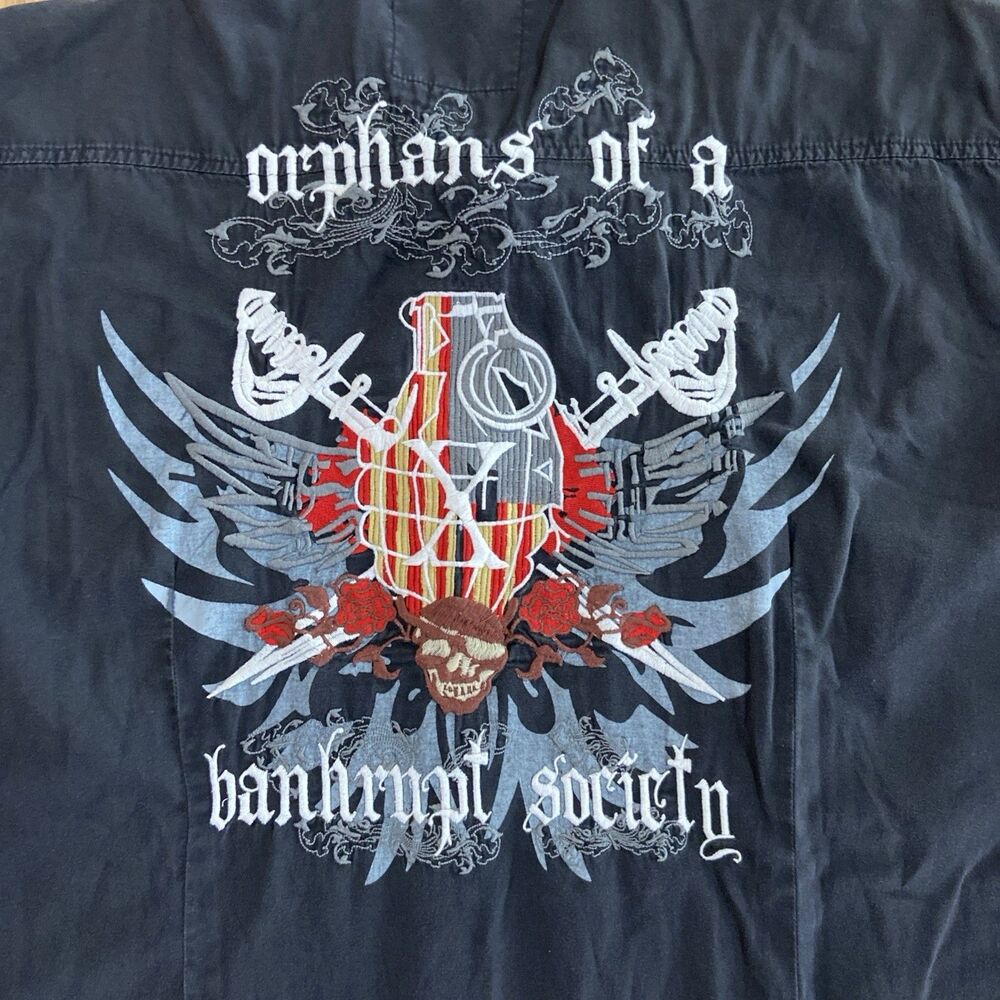Toxic Waste Shirt Mens 4XL Orphans Bankrupt society Punk Rock Short Sleeve - Picture 10 of 11